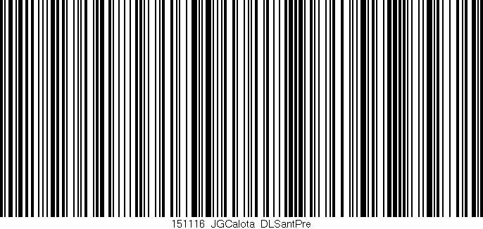Código de barras (EAN, GTIN, SKU, ISBN): '151116_JGCalota_DLSantPre'