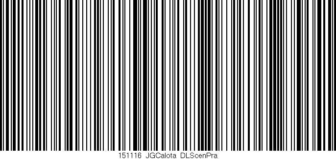 Código de barras (EAN, GTIN, SKU, ISBN): '151116_JGCalota_DLScenPra'