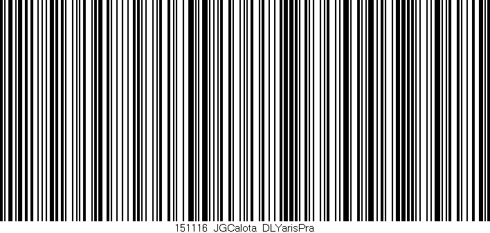 Código de barras (EAN, GTIN, SKU, ISBN): '151116_JGCalota_DLYarisPra'