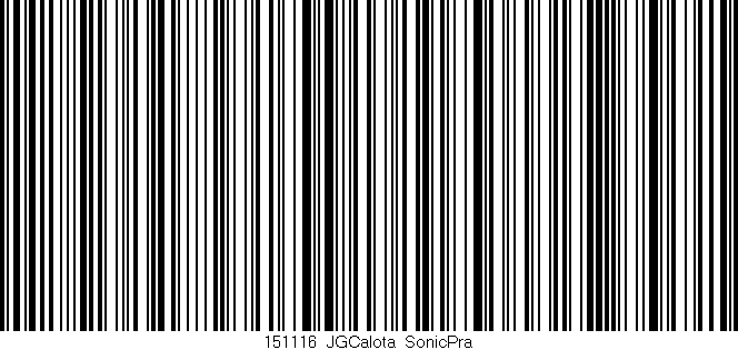 Código de barras (EAN, GTIN, SKU, ISBN): '151116_JGCalota_SonicPra'