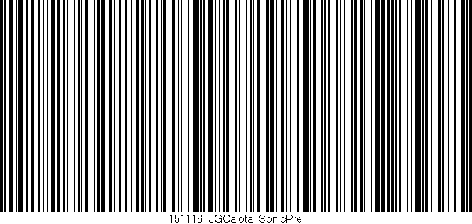 Código de barras (EAN, GTIN, SKU, ISBN): '151116_JGCalota_SonicPre'