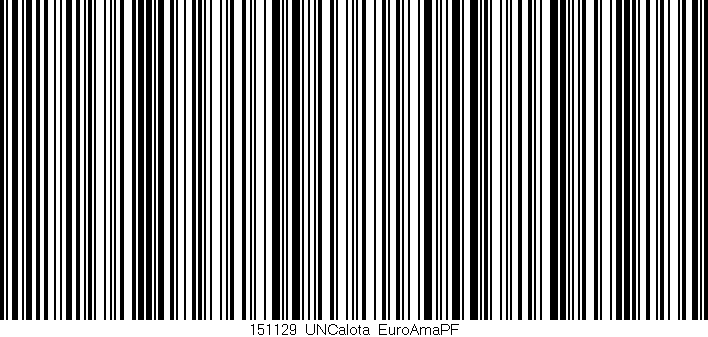 Código de barras (EAN, GTIN, SKU, ISBN): '151129_UNCalota_EuroAmaPF'