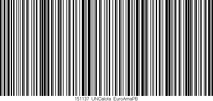 Código de barras (EAN, GTIN, SKU, ISBN): '151137_UNCalota_EuroAmaPB'