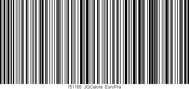 Código de barras (EAN, GTIN, SKU, ISBN): '151165_JGCalota_EuroPra'