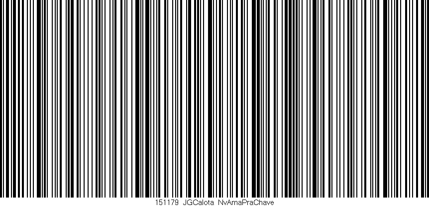 Código de barras (EAN, GTIN, SKU, ISBN): '151179_JGCalota_NvAmaPraChave'