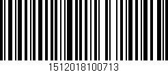 Código de barras (EAN, GTIN, SKU, ISBN): '1512018100713'