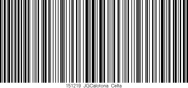 Código de barras (EAN, GTIN, SKU, ISBN): '151219_JGCalotona_Celta'