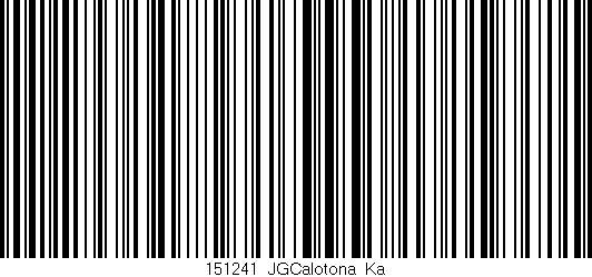 Código de barras (EAN, GTIN, SKU, ISBN): '151241_JGCalotona_Ka'