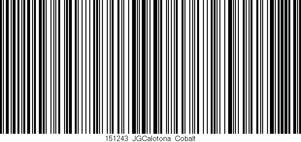 Código de barras (EAN, GTIN, SKU, ISBN): '151243_JGCalotona_Cobalt'