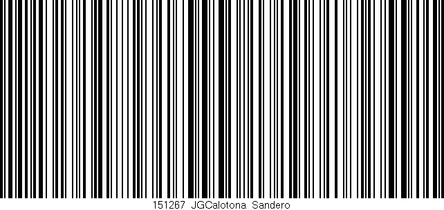 Código de barras (EAN, GTIN, SKU, ISBN): '151267_JGCalotona_Sandero'