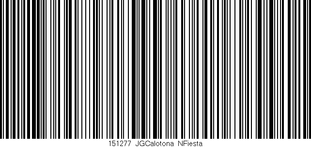 Código de barras (EAN, GTIN, SKU, ISBN): '151277_JGCalotona_NFiesta'