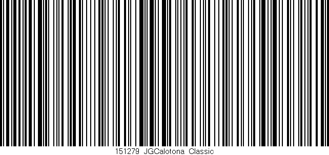 Código de barras (EAN, GTIN, SKU, ISBN): '151279_JGCalotona_Classic'