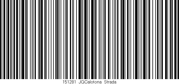 Código de barras (EAN, GTIN, SKU, ISBN): '151281_JGCalotona_Strada'