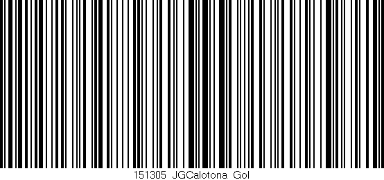 Código de barras (EAN, GTIN, SKU, ISBN): '151305_JGCalotona_Gol'