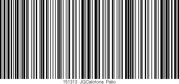 Código de barras (EAN, GTIN, SKU, ISBN): '151313_JGCalotona_Palio'