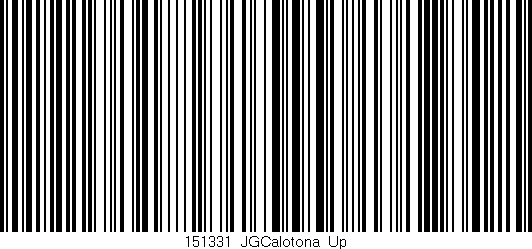Código de barras (EAN, GTIN, SKU, ISBN): '151331_JGCalotona_Up'