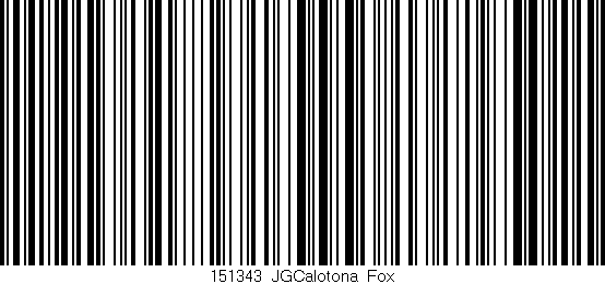 Código de barras (EAN, GTIN, SKU, ISBN): '151343_JGCalotona_Fox'