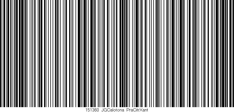 Código de barras (EAN, GTIN, SKU, ISBN): '151360_JGCalotona_PraCitrXant'