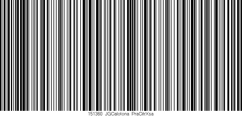 Código de barras (EAN, GTIN, SKU, ISBN): '151360_JGCalotona_PraCitrXsa'