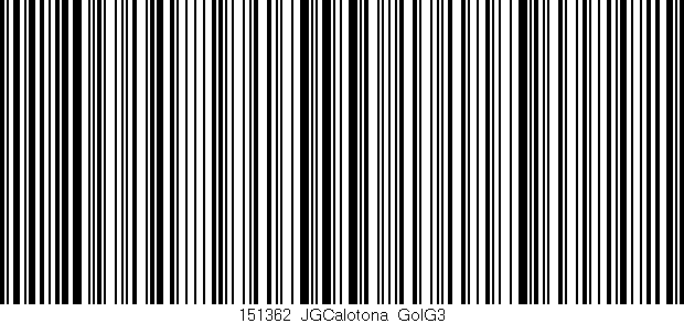 Código de barras (EAN, GTIN, SKU, ISBN): '151362_JGCalotona_GolG3'