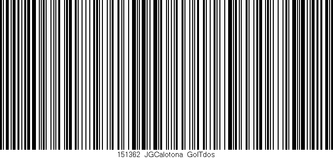 Código de barras (EAN, GTIN, SKU, ISBN): '151362_JGCalotona_GolTdos'