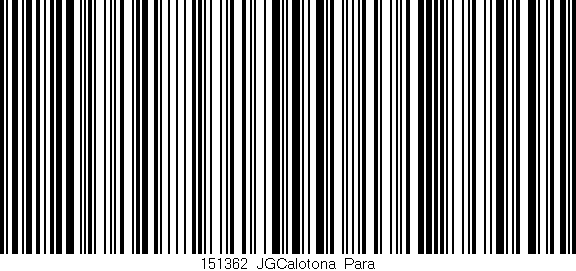 Código de barras (EAN, GTIN, SKU, ISBN): '151362_JGCalotona_Para'