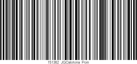 Código de barras (EAN, GTIN, SKU, ISBN): '151362_JGCalotona_Poin'