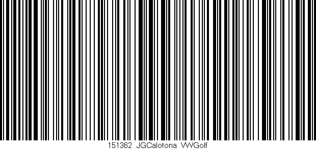 Código de barras (EAN, GTIN, SKU, ISBN): '151362_JGCalotona_VWGolf'