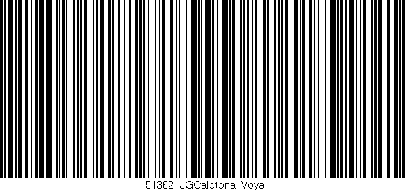 Código de barras (EAN, GTIN, SKU, ISBN): '151362_JGCalotona_Voya'