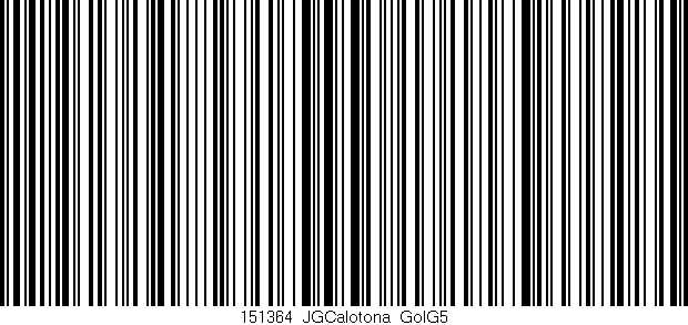Código de barras (EAN, GTIN, SKU, ISBN): '151364_JGCalotona_GolG5'