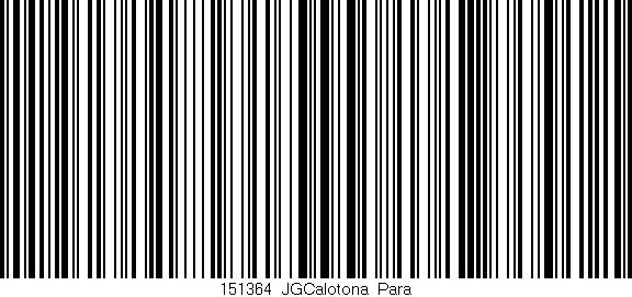 Código de barras (EAN, GTIN, SKU, ISBN): '151364_JGCalotona_Para'