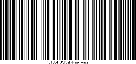 Código de barras (EAN, GTIN, SKU, ISBN): '151364_JGCalotona_Pass'