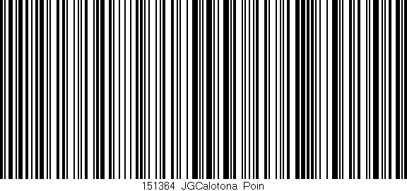 Código de barras (EAN, GTIN, SKU, ISBN): '151364_JGCalotona_Poin'