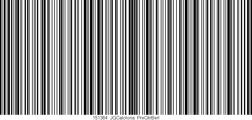 Código de barras (EAN, GTIN, SKU, ISBN): '151364_JGCalotona_PreCitrBerl'