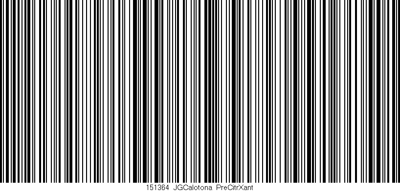 Código de barras (EAN, GTIN, SKU, ISBN): '151364_JGCalotona_PreCitrXant'
