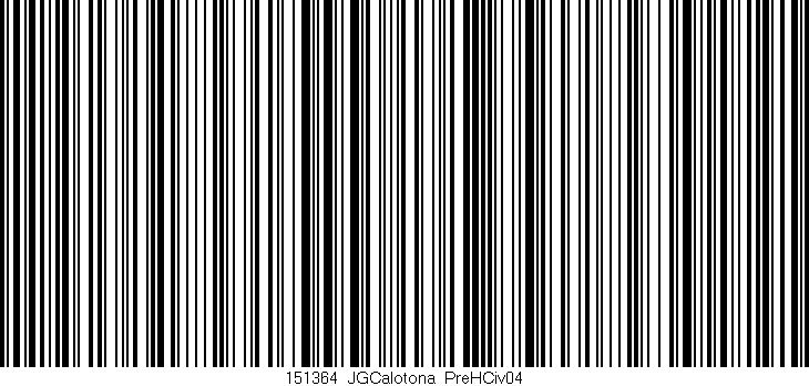 Código de barras (EAN, GTIN, SKU, ISBN): '151364_JGCalotona_PreHCiv04'