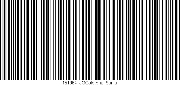 Código de barras (EAN, GTIN, SKU, ISBN): '151364_JGCalotona_Santa'