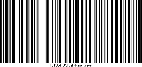 Código de barras (EAN, GTIN, SKU, ISBN): '151364_JGCalotona_Savei'