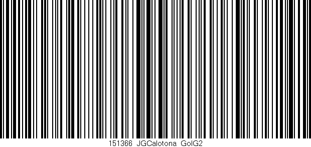 Código de barras (EAN, GTIN, SKU, ISBN): '151366_JGCalotona_GolG2'