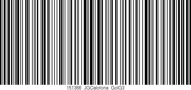 Código de barras (EAN, GTIN, SKU, ISBN): '151366_JGCalotona_GolG3'
