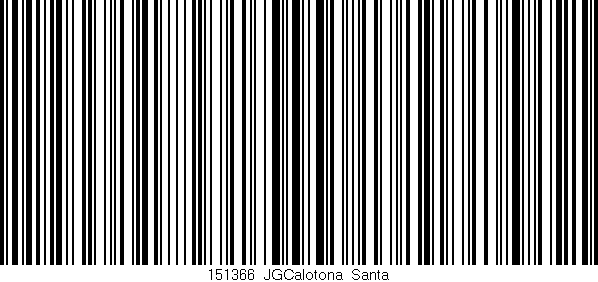 Código de barras (EAN, GTIN, SKU, ISBN): '151366_JGCalotona_Santa'