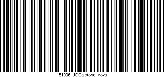 Código de barras (EAN, GTIN, SKU, ISBN): '151366_JGCalotona_Voya'