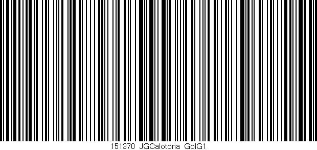 Código de barras (EAN, GTIN, SKU, ISBN): '151370_JGCalotona_GolG1'