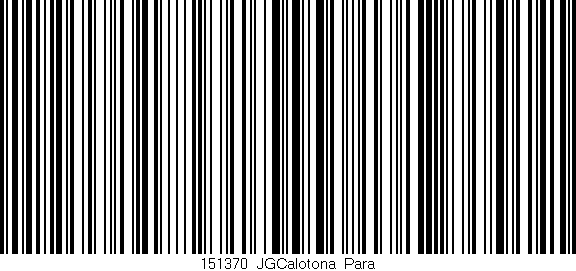 Código de barras (EAN, GTIN, SKU, ISBN): '151370_JGCalotona_Para'