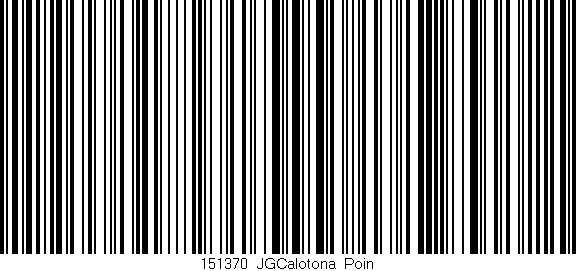 Código de barras (EAN, GTIN, SKU, ISBN): '151370_JGCalotona_Poin'