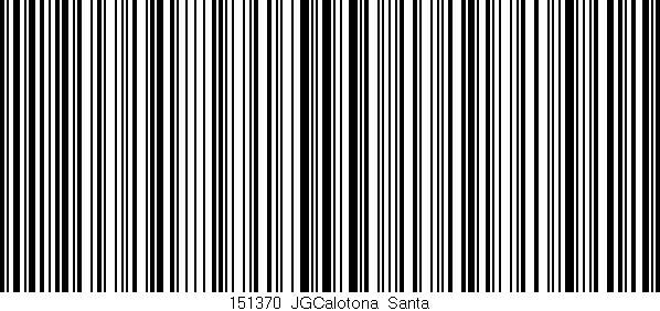Código de barras (EAN, GTIN, SKU, ISBN): '151370_JGCalotona_Santa'