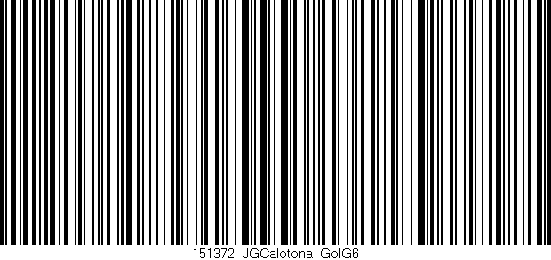Código de barras (EAN, GTIN, SKU, ISBN): '151372_JGCalotona_GolG6'