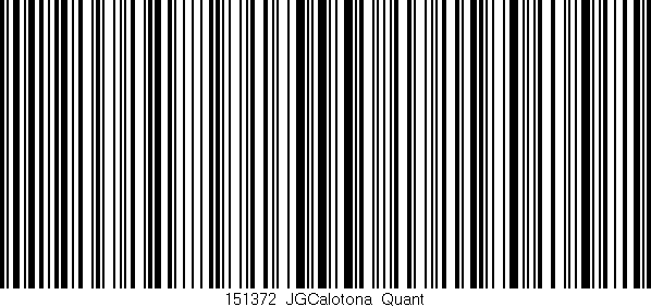 Código de barras (EAN, GTIN, SKU, ISBN): '151372_JGCalotona_Quant'