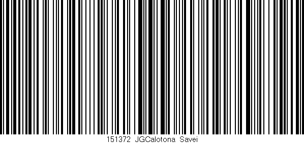 Código de barras (EAN, GTIN, SKU, ISBN): '151372_JGCalotona_Savei'