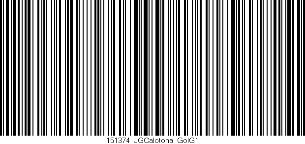 Código de barras (EAN, GTIN, SKU, ISBN): '151374_JGCalotona_GolG1'